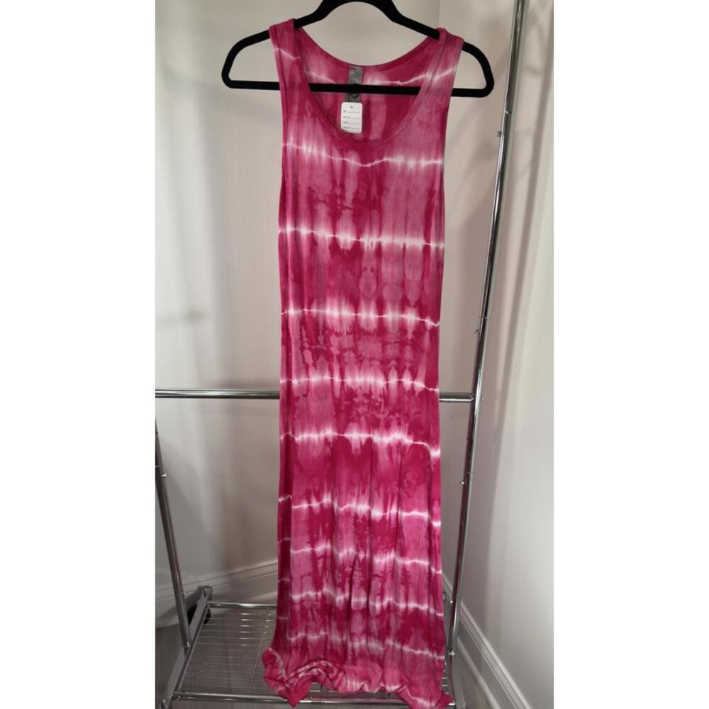 GO Couture Pink Tie-Dye Maxi Dress - XL